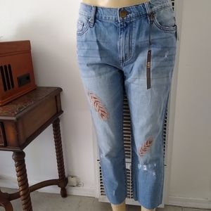 Kut from the kloth crop boyfriend jeans